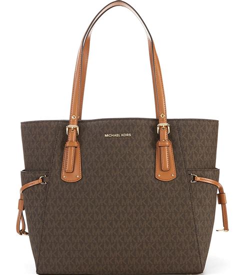 michael kors voyager tote medium|michael kors voyager signature tote.